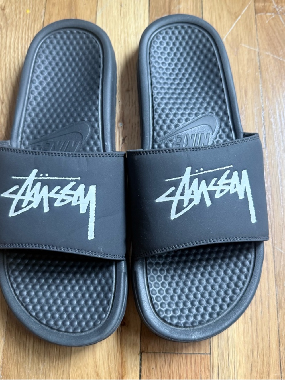 Stüssy x Nike Black Logo Slide Sandals
